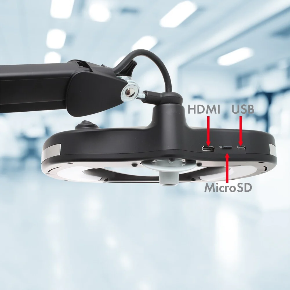 Mighty Vue Inspector 5 Diopter [2.25x] Magnifying Lamp with HD Camera - ESD Safe | View What You See on a Computer Monitor or TV Live! by Aven - Image 4