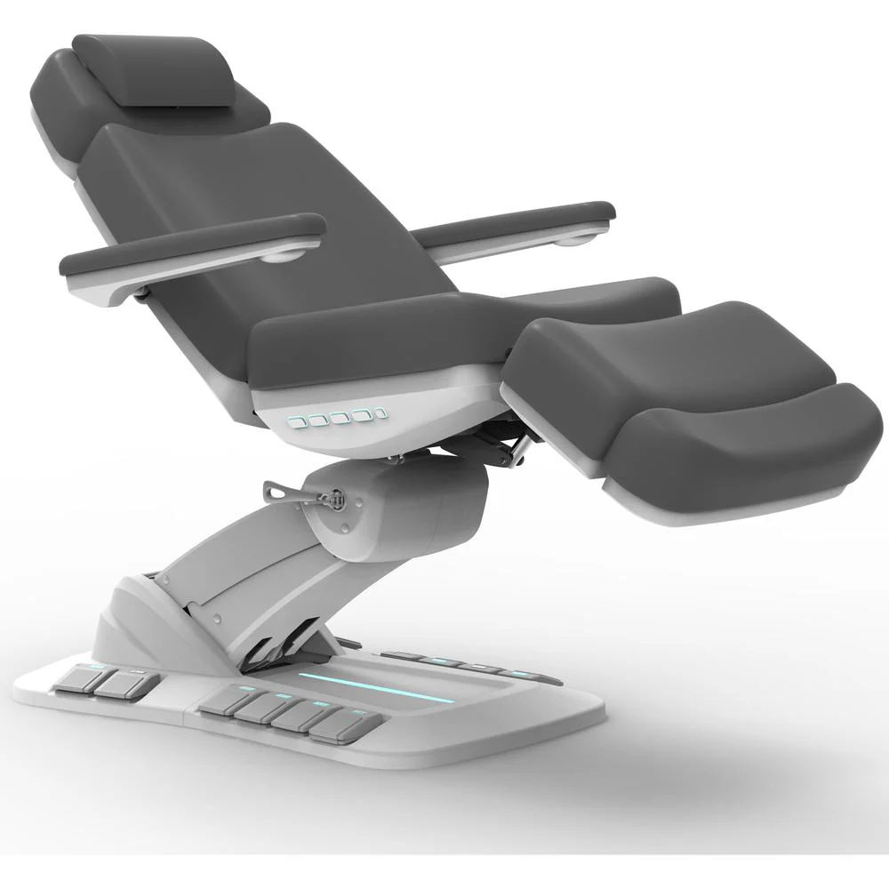 Mikaela II Grand 4-Motor Medical Spa Chair / Rotates 240 Degrees / Dark Grey