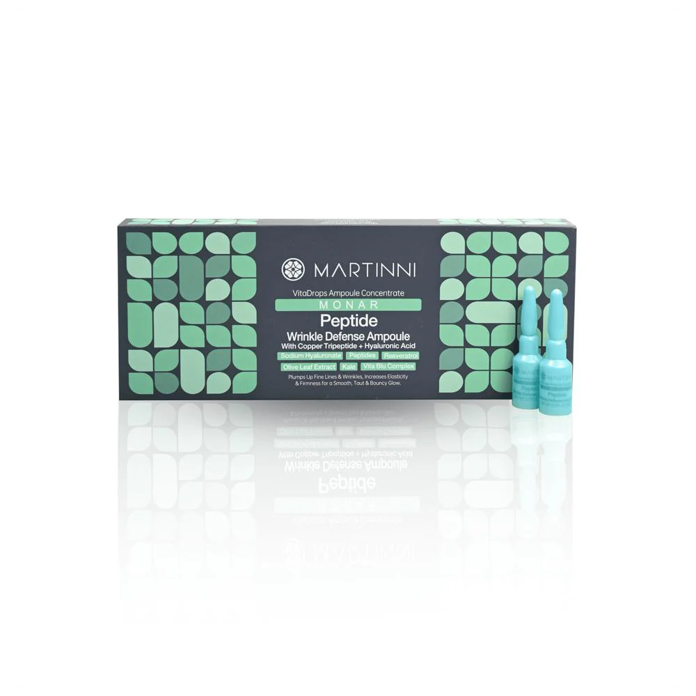 MONAR Peptide Wrinkle Defense Ampoules / Each Ampoule = 0.17 oz. - 5 mL. / 10 Ampoules Per Box X 2 = 20 Ampoules Total by Martinni - Image 2