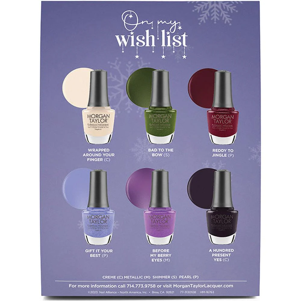 Morgan Taylor Nail Lacquer - On My Wish List Collection - Bad To The Bow / 0.5 oz. - Image 4