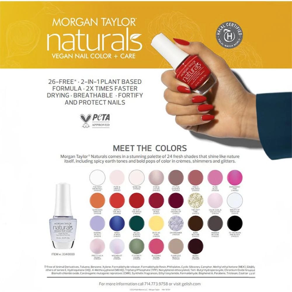 Morgan Taylor Naturals - Busy As A Bee / 0.5 oz. - Image 3