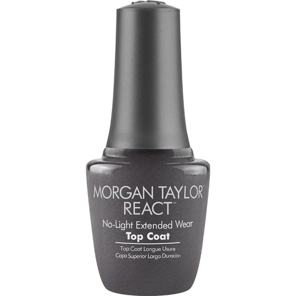 Morgan Taylor React No-Light Extended Wear Top Coat / 0.5 fl. oz. - 15 mL. - Image 2
