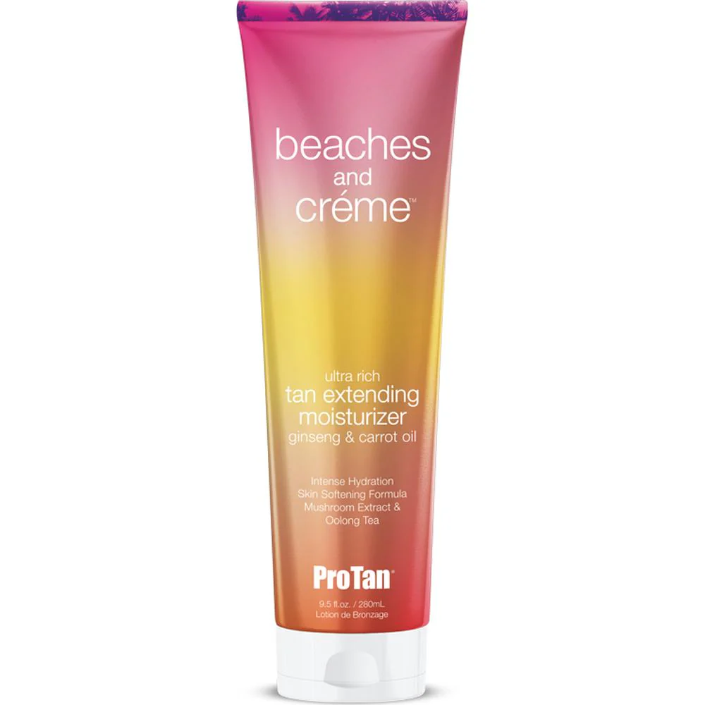 Muscle Up - Pro Tan Beaches & Creme Ultra Rich Tax Extending Moisturizer with Ginseng & Carrot Oil / 9.5 oz. - 280 mL.