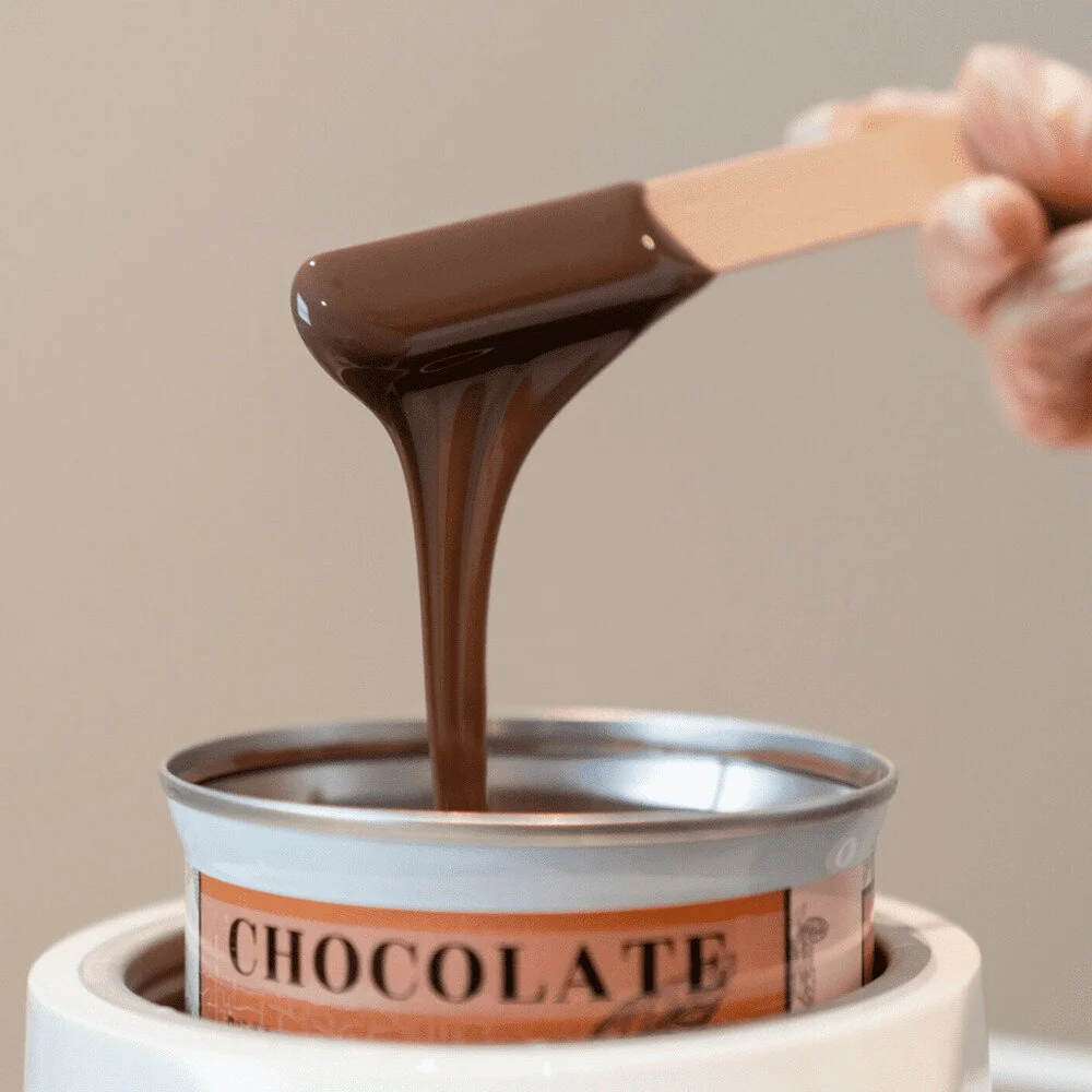 Hypoallergenic Chocolate Soft Wax - Strip Wax / (24) 13.52 fl. oz. - 400 mL. Cans by Nacach Wax - Image 6