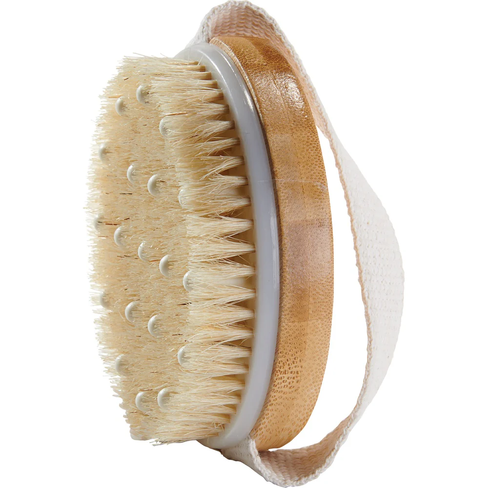 Natural Bristle Body Massage Brush with Massage Beads by Fantasea