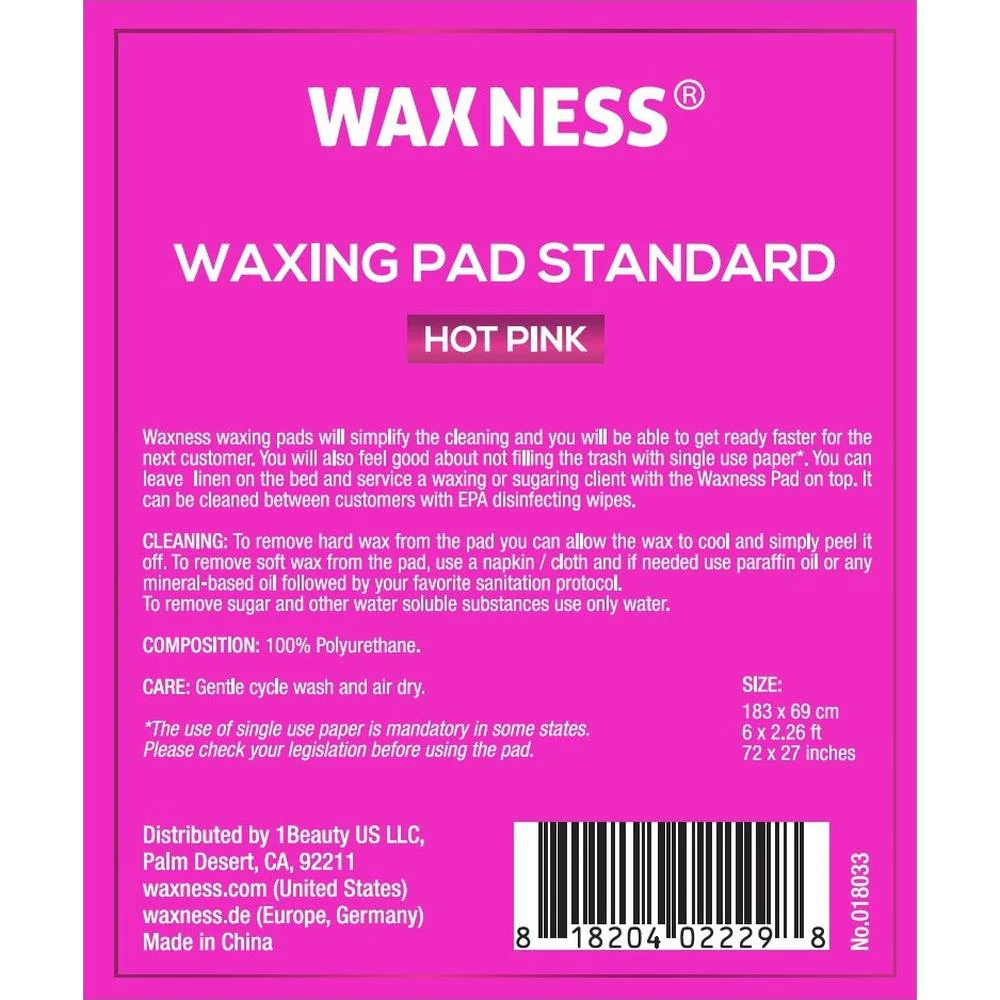 Non-Sticky Sugaring and Waxing Pad - Standard 72" X 27" - Hot Pink / Pack of 2 by Waxness - Image 6
