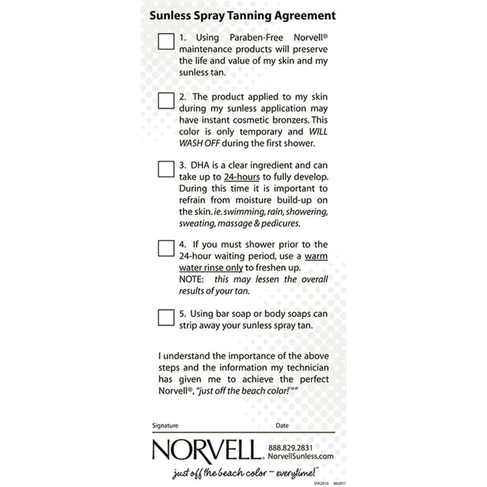 Norvell Sunless Agreements / 50 Pack