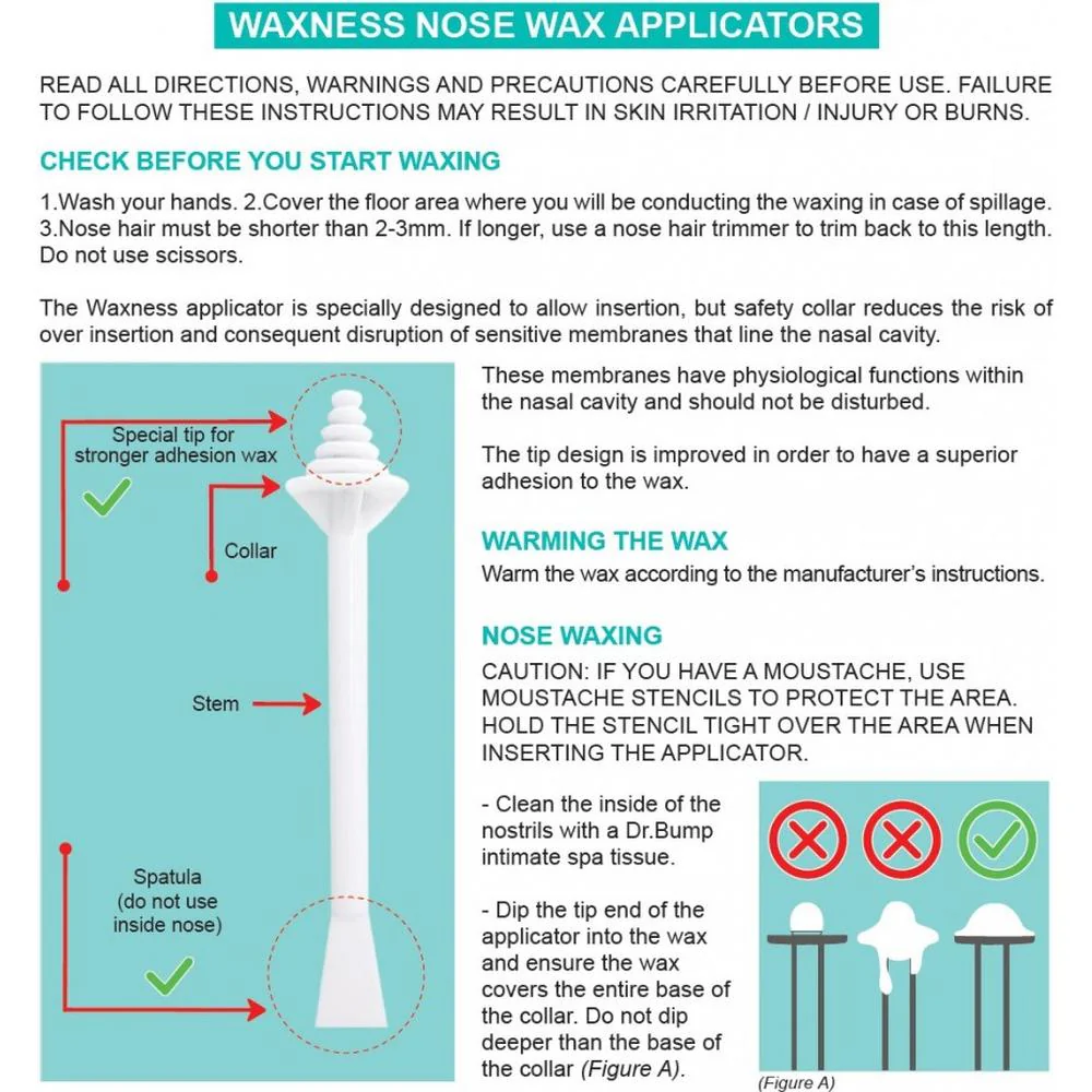 Nose Wax Applicators / Case of 600 - 60 Pieces per Bag X 10 Bags by Waxness - Image 7