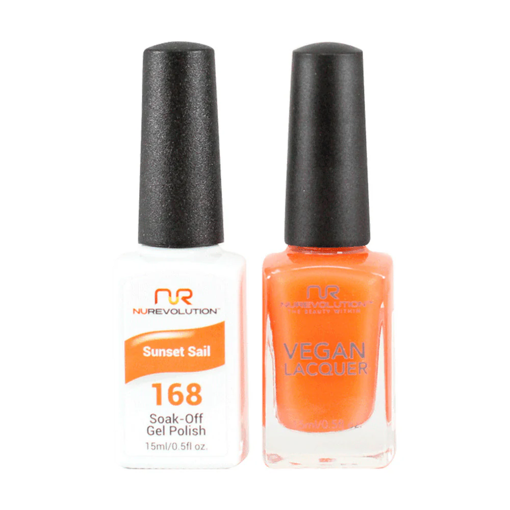 NR Elite Duo - #MGP168 Sunset Sail by NuRevolution / Gel Polish 15 mL. + Lacquer 15 mL.