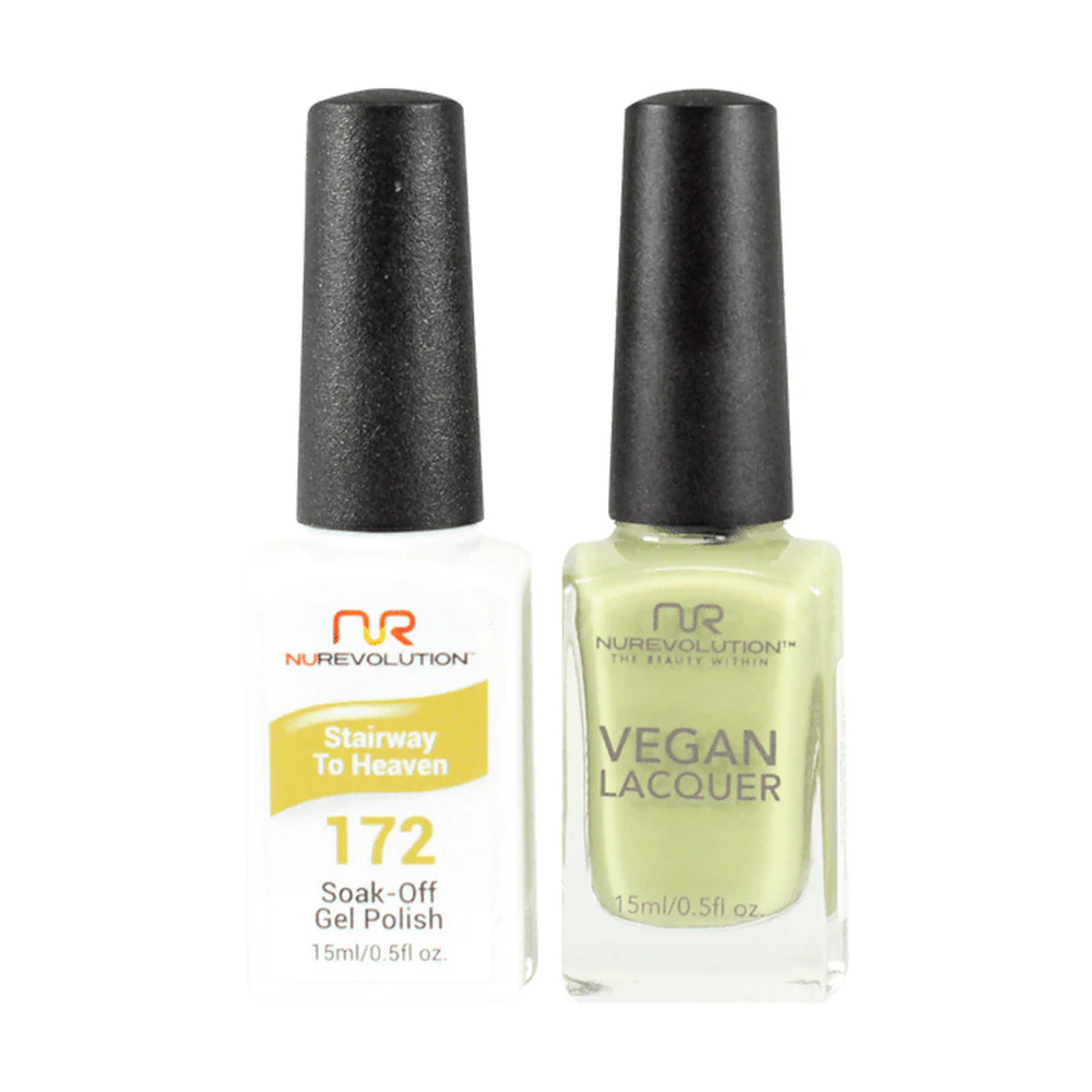 NR Elite Duo - #MGP172 Stairway to Heaven by NuRevolution / Gel Polish 15 mL. + Lacquer 15 mL.