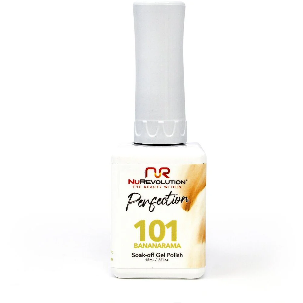 NR Perfection Gel Polish - #PFG101 Sour Lemon by NuRevolution / 15 mL. Gel Polish