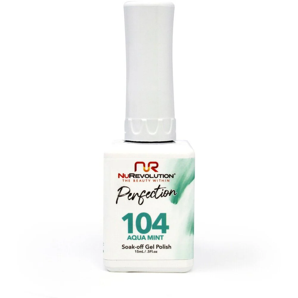 NR Perfection Gel Polish - #PFG104 Evergreen by NuRevolution / 15 mL. Gel Polish