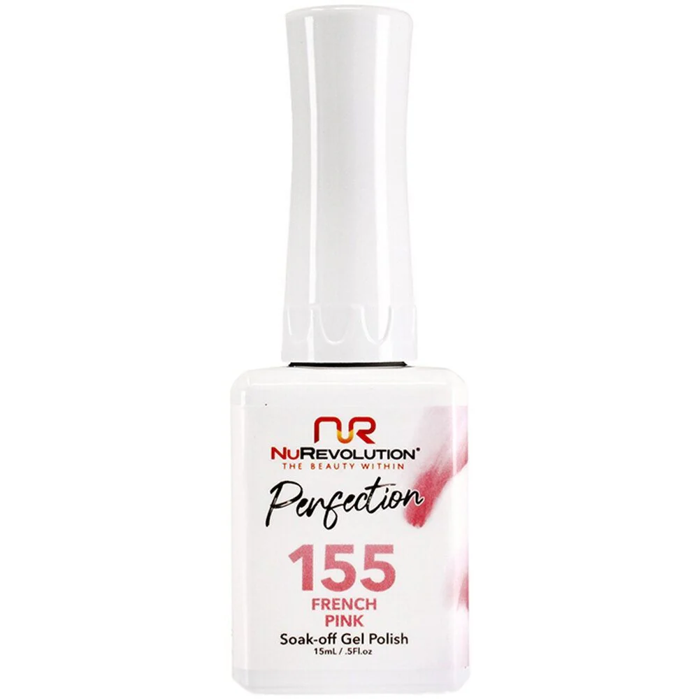 NR Perfection Gel Polish - #PFG155 French Pink by NuRevolution / 15 mL. Gel Polish