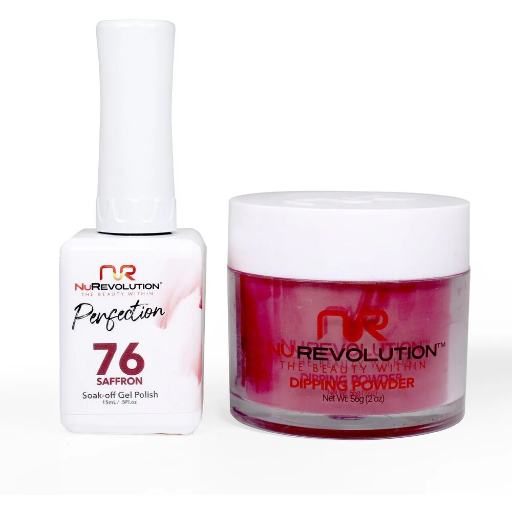 NR Perfection Set: Gel Polish + Dip/Acrylic Powder - #PFS076 Phantasma by NuRevolution / 15 mL. Gel Polish + 2 oz. Dip/Acrylic Powder