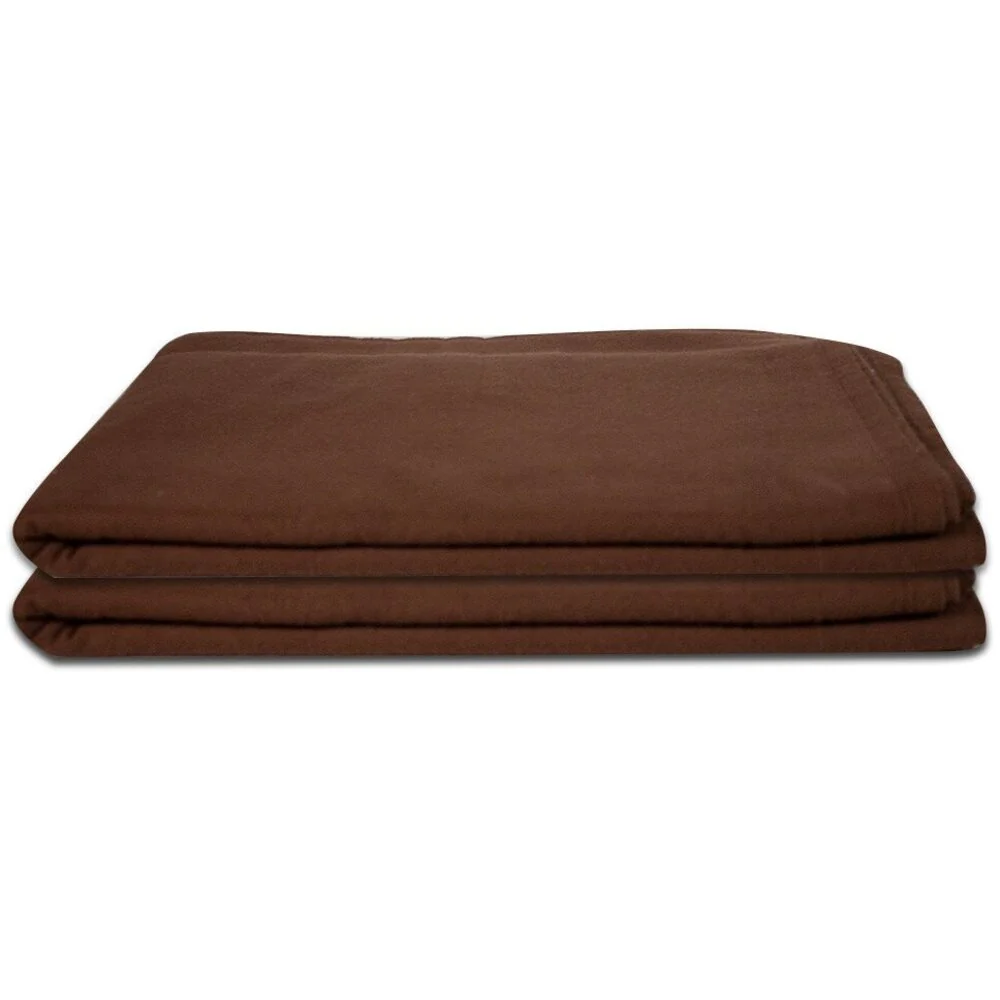 NRG® Deluxe Flannel Flat Massage Table Sheet - Dark Chocolate / 63"W x 100"L by NRG