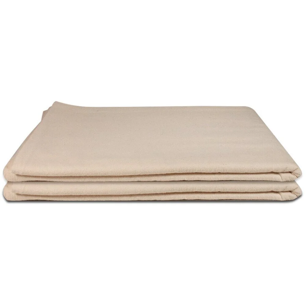 NRG® Deluxe Flannel Flat Massage Table Sheet - Natural / 63"W x 100"L by NRG
