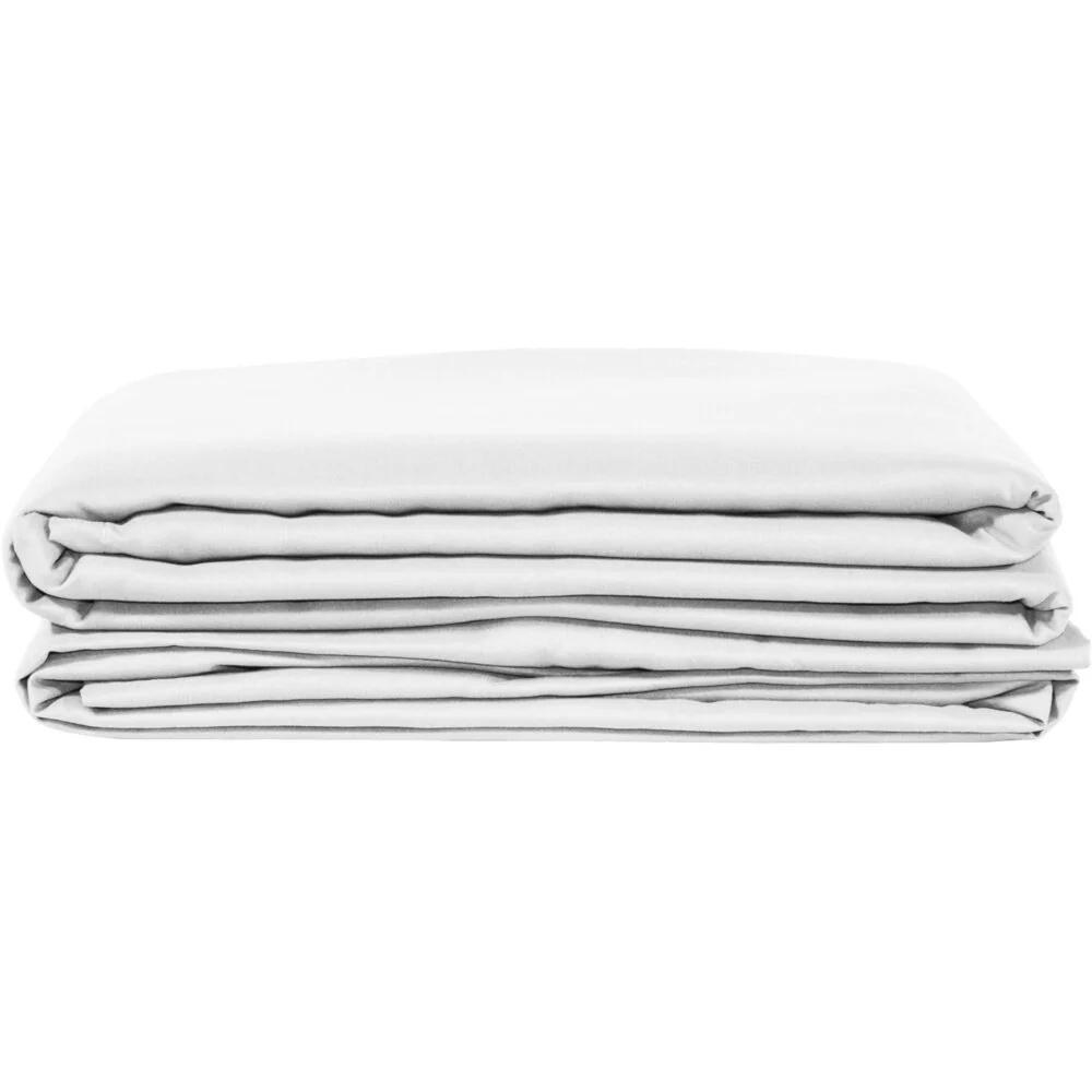 NRG® Premium Microfiber Massage Table Sheet Set - 1 Fitted Massage Sheet + 1 Flat Massage Sheet + 1 Crescent Cover / 120 GSM - White by NRG