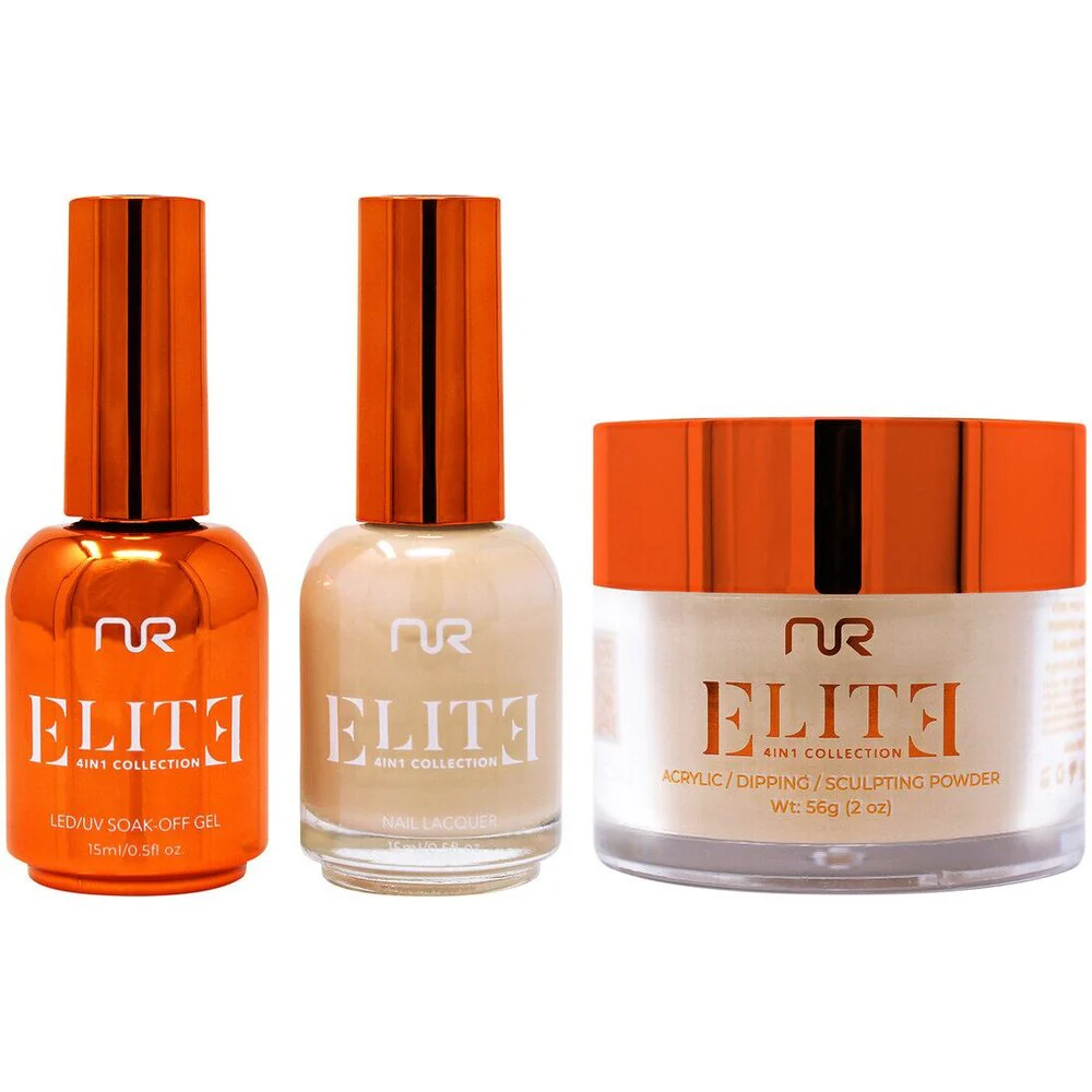 NuRevolution Elite 4-in-1 - LED/UV Soak Off Gel Polish 0.5 oz. + Nail Lacquer 0.5 oz. + Acrylic - Dipping - Sculpting Powder 2 oz. - #EMS27 Toffee Treat
