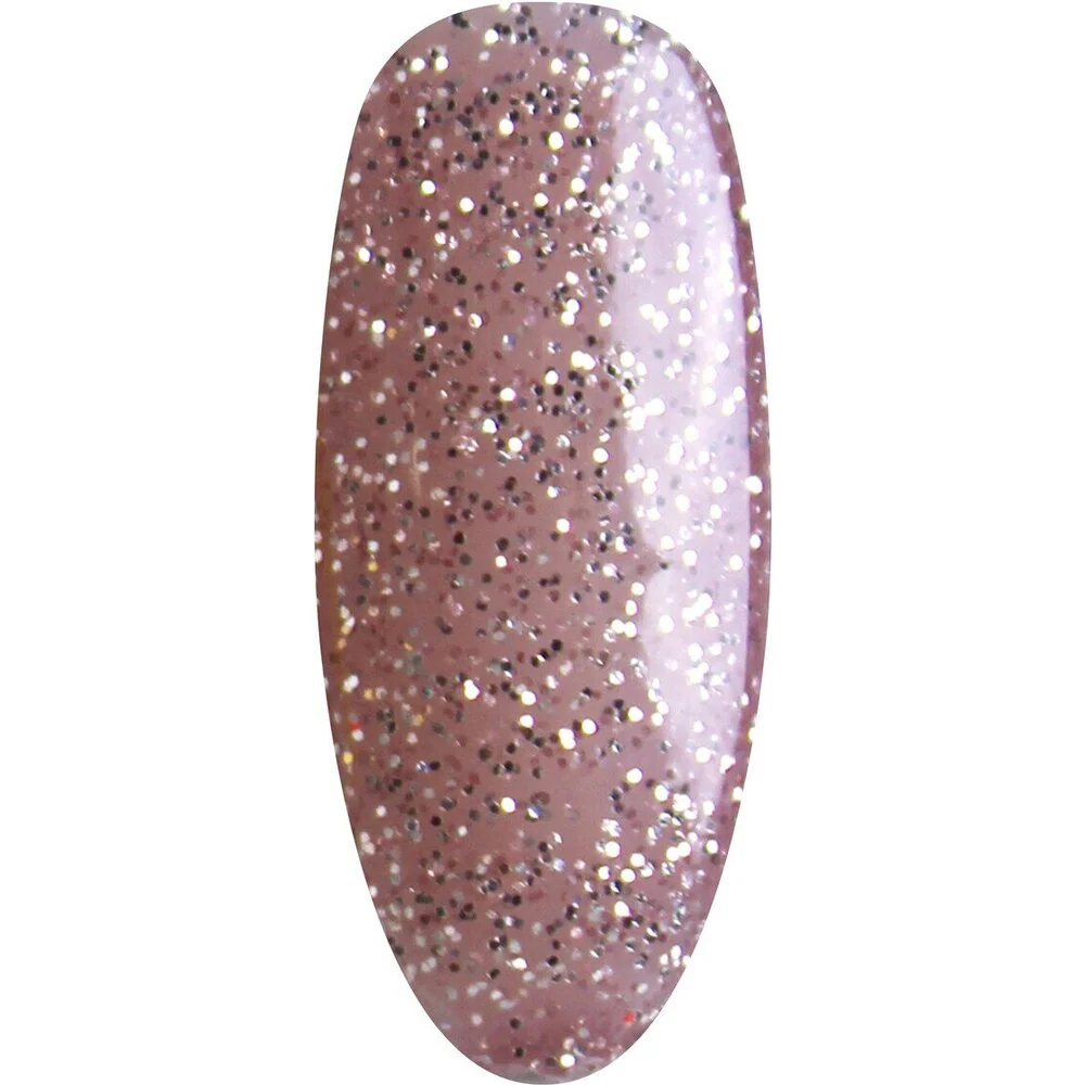 NuRevolution Elite 4-in-1 - LED/UV Soak Off Gel Polish 0.5 oz. + Nail Lacquer 0.5 oz. + Acrylic - Dipping - Sculpting Powder 2 oz. - #EMS36 Rose Gold Glitter - Image 2