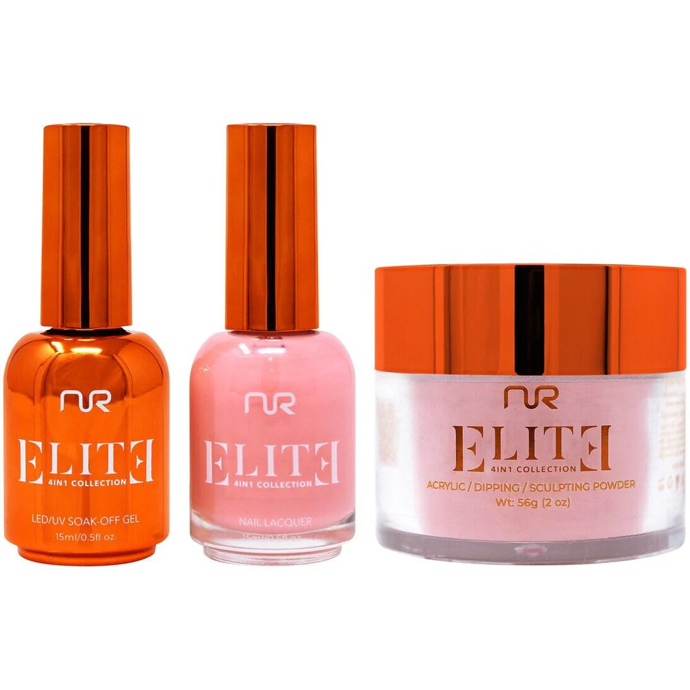 NuRevolution Elite 4-in-1 - LED/UV Soak Off Gel Polish 0.5 oz. + Nail Lacquer 0.5 oz. + Acrylic - Dipping - Sculpting Powder 2 oz. - #EMS53 Magenta Magic