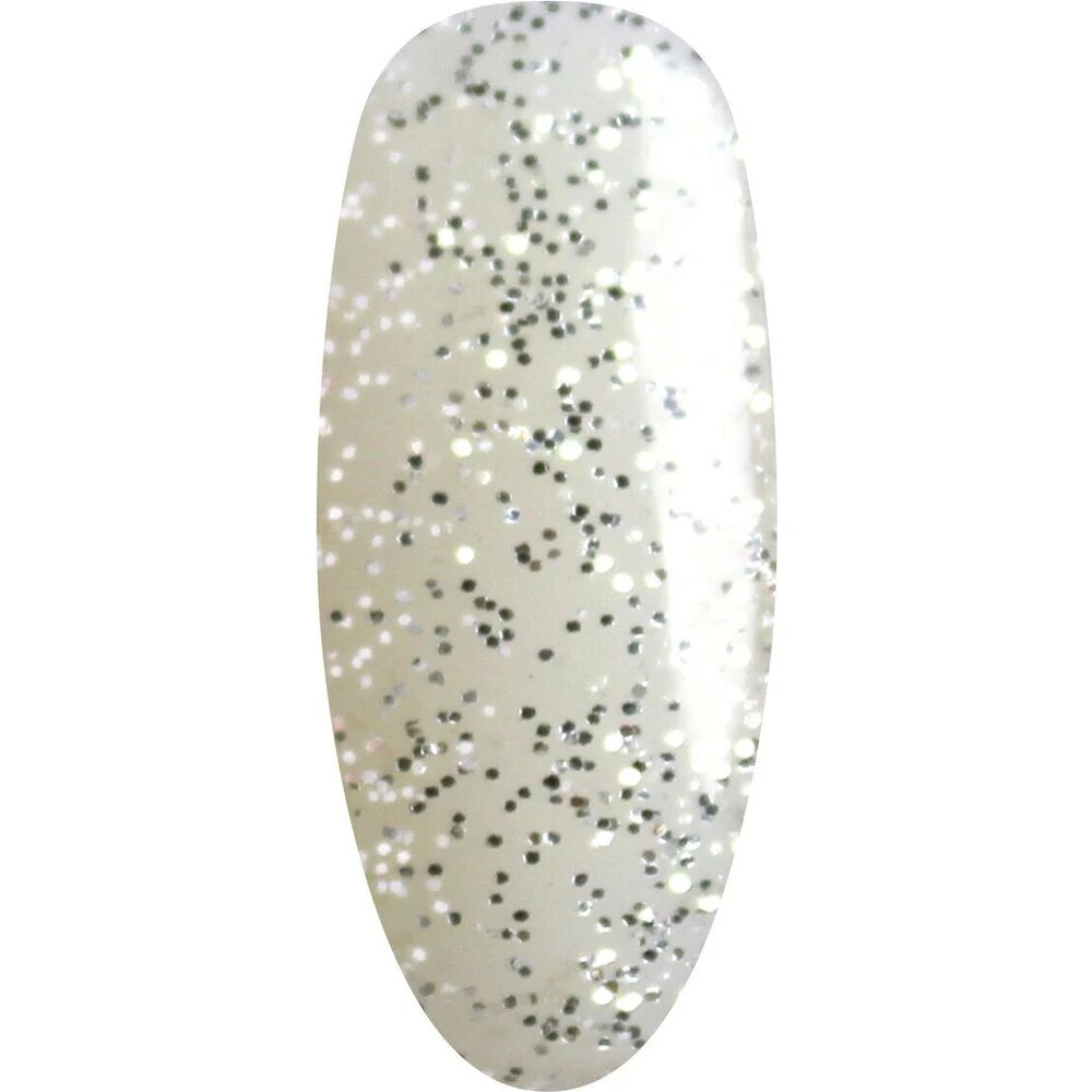 NuRevolution Elite Duo - LED/UV Soak Off Gel Polish 0.5 oz. + Nail Lacquer 0.5 oz. - #EGP12 Silver Sparkle - Image 2