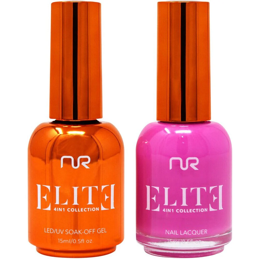 NuRevolution Elite Duo - LED/UV Soak Off Gel Polish 0.5 oz. + Nail Lacquer 0.5 oz. - #EGP68 Fuchsia Fascination