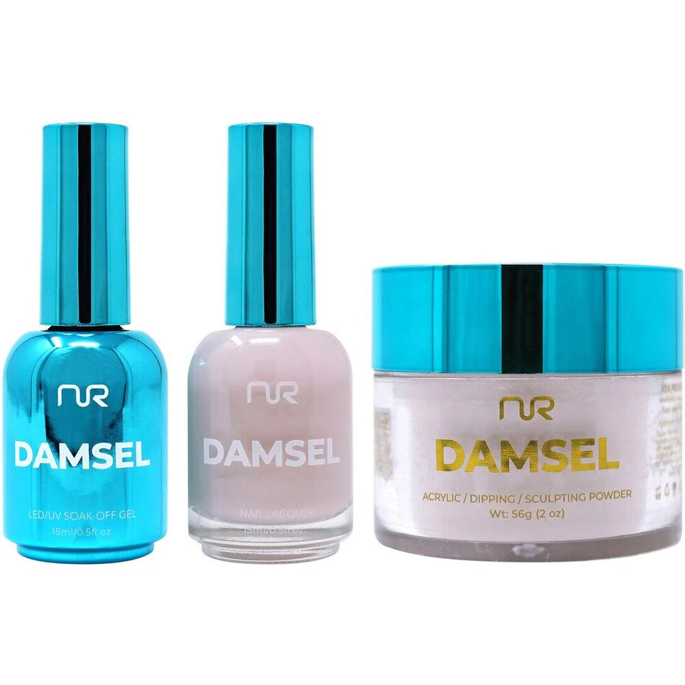 NuRevolution Lavish 4-in-1 - LED/UV Soak Off Gel Polish 0.5 oz. + Nail Lacquer 0.5 oz. + Acrylic - Dipping - Sculpting Powder 2 oz. - #LMS07 Made You Blush