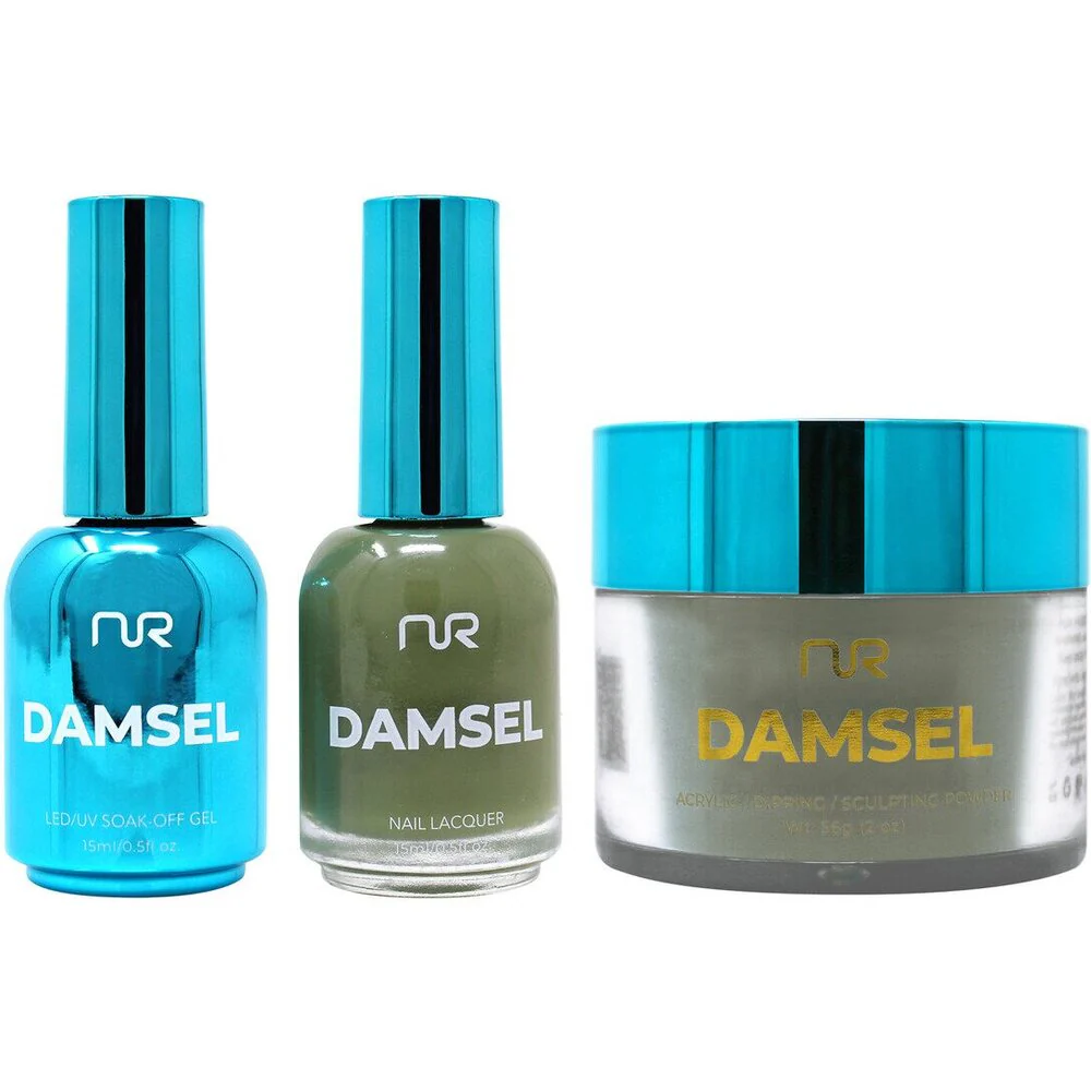 NuRevolution Lavish 4-in-1 - LED/UV Soak Off Gel Polish 0.5 oz. + Nail Lacquer 0.5 oz. + Acrylic - Dipping - Sculpting Powder 2 oz. - #LMS103 Glimmering Gems