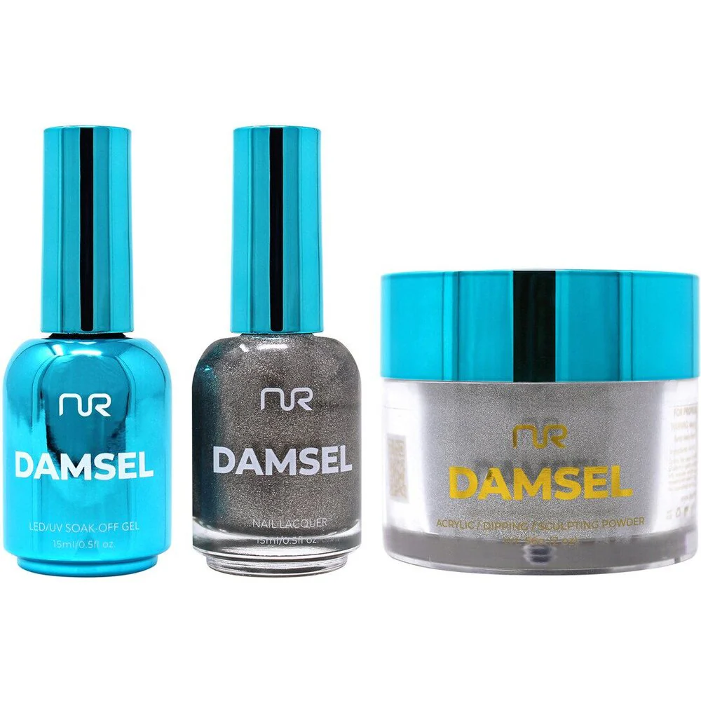 NuRevolution Lavish 4-in-1 - LED/UV Soak Off Gel Polish 0.5 oz. + Nail Lacquer 0.5 oz. + Acrylic - Dipping - Sculpting Powder 2 oz. - #LMS112 Midnight Wish