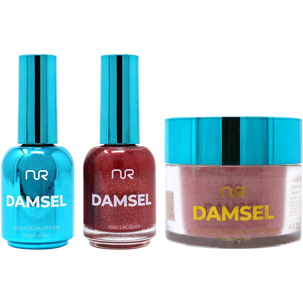 NuRevolution Lavish 4-in-1 - LED/UV Soak Off Gel Polish 0.5 oz. + Nail Lacquer 0.5 oz. + Acrylic - Dipping - Sculpting Powder 2 oz. - #LMS120 Jolly Crystal