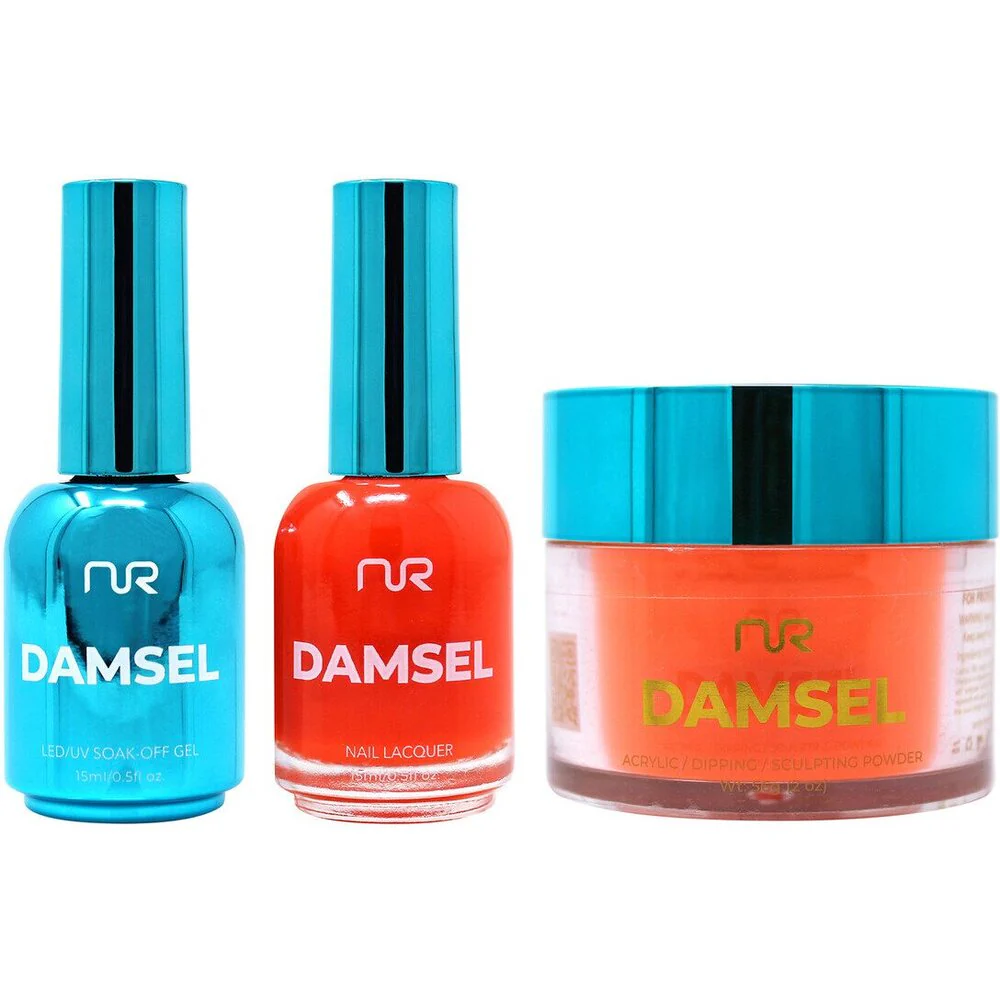 NuRevolution Lavish 4-in-1 - LED/UV Soak Off Gel Polish 0.5 oz. + Nail Lacquer 0.5 oz. + Acrylic - Dipping - Sculpting Powder 2 oz. - #LMS40 Electric Energy