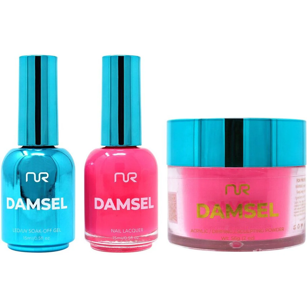 NuRevolution Lavish 4-in-1 - LED/UV Soak Off Gel Polish 0.5 oz. + Nail Lacquer 0.5 oz. + Acrylic - Dipping - Sculpting Powder 2 oz. - #LMS46 Gum Balloon