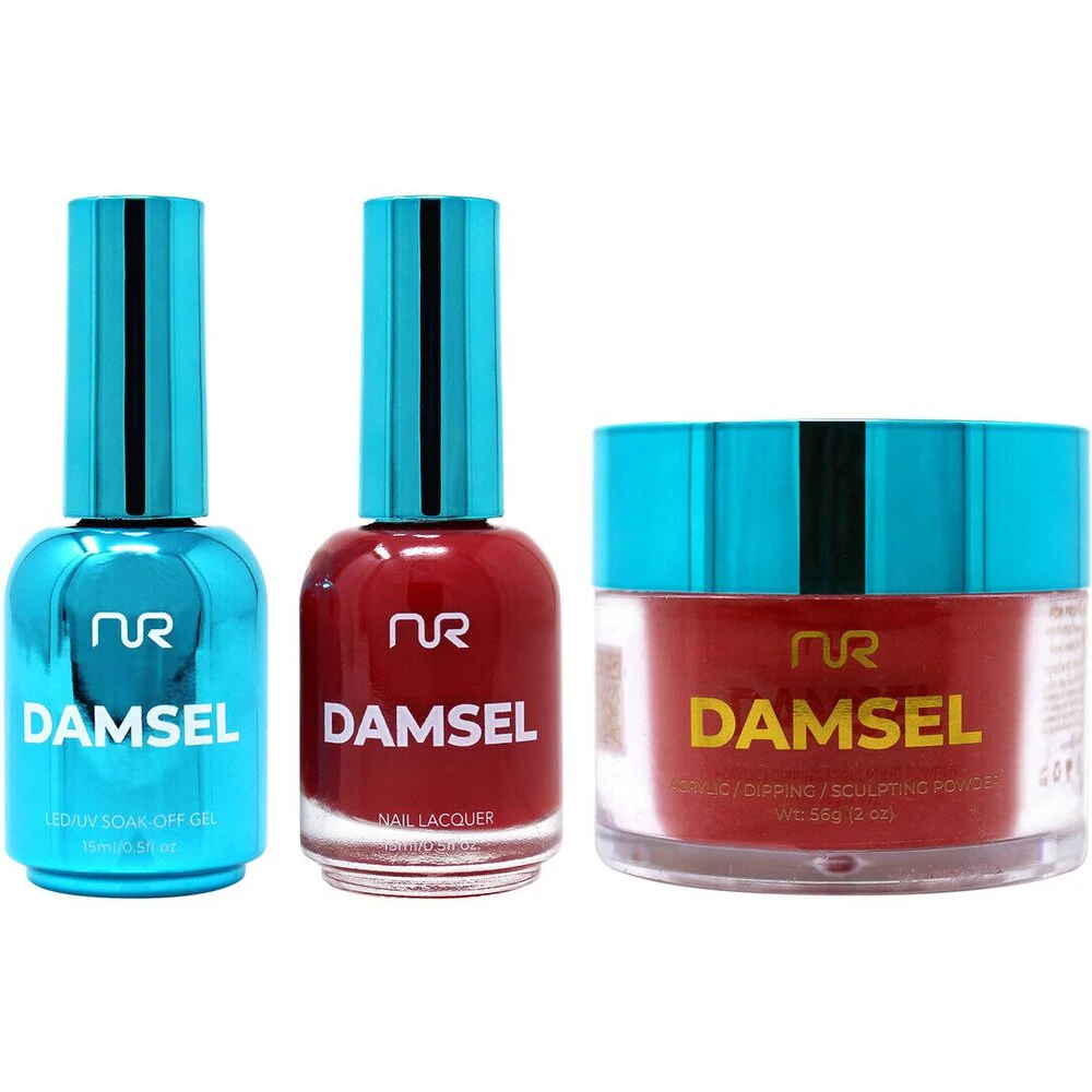 NuRevolution Lavish 4-in-1 - LED/UV Soak Off Gel Polish 0.5 oz. + Nail Lacquer 0.5 oz. + Acrylic - Dipping - Sculpting Powder 2 oz. - #LMS52 Love Beast