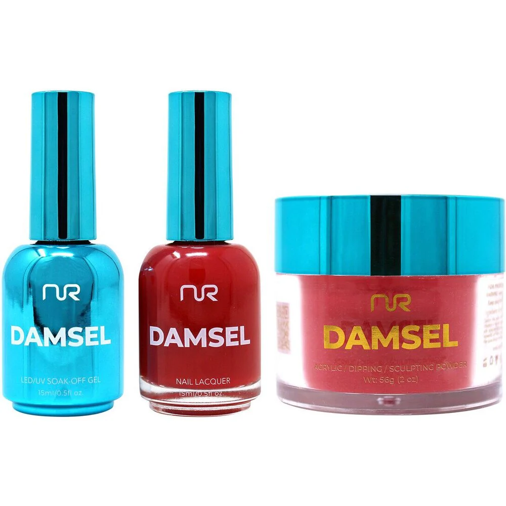 NuRevolution Lavish 4-in-1 - LED/UV Soak Off Gel Polish 0.5 oz. + Nail Lacquer 0.5 oz. + Acrylic - Dipping - Sculpting Powder 2 oz. - #LMS57 Gretel