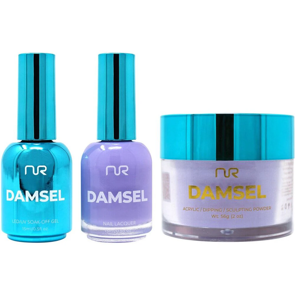 NuRevolution Lavish 4-in-1 - LED/UV Soak Off Gel Polish 0.5 oz. + Nail Lacquer 0.5 oz. + Acrylic - Dipping - Sculpting Powder 2 oz. - #LMS84 Amethyst Dream