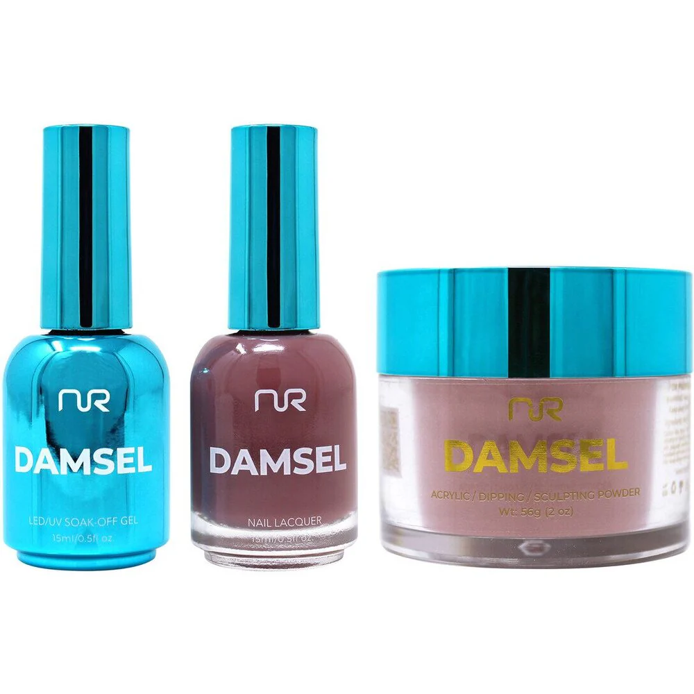 NuRevolution Lavish 4-in-1 - LED/UV Soak Off Gel Polish 0.5 oz. + Nail Lacquer 0.5 oz. + Acrylic - Dipping - Sculpting Powder 2 oz. - #LMS90 Caramel