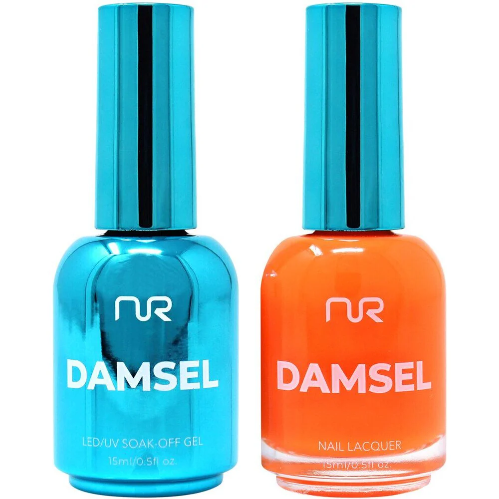 NuRevolution Lavish Duo - LED/UV Soak Off Gel Polish 0.5 oz. + Nail Lacquer 0.5 oz. - #LGP38 Papaya Punch