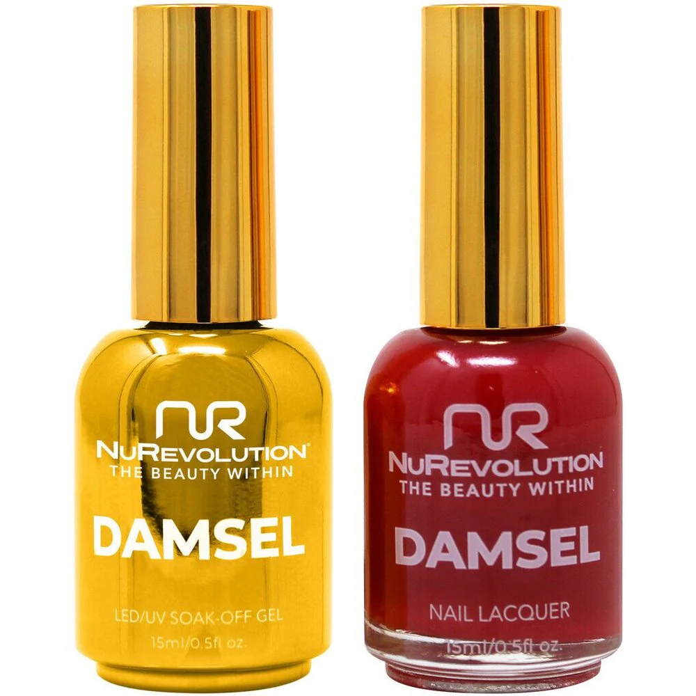 NuRevolution Noble Duo - LED/UV Soak Off Gel Polish 0.5 oz. + Nail Lacquer 0.5 oz. - #NGP31 Redwood Rhapsody