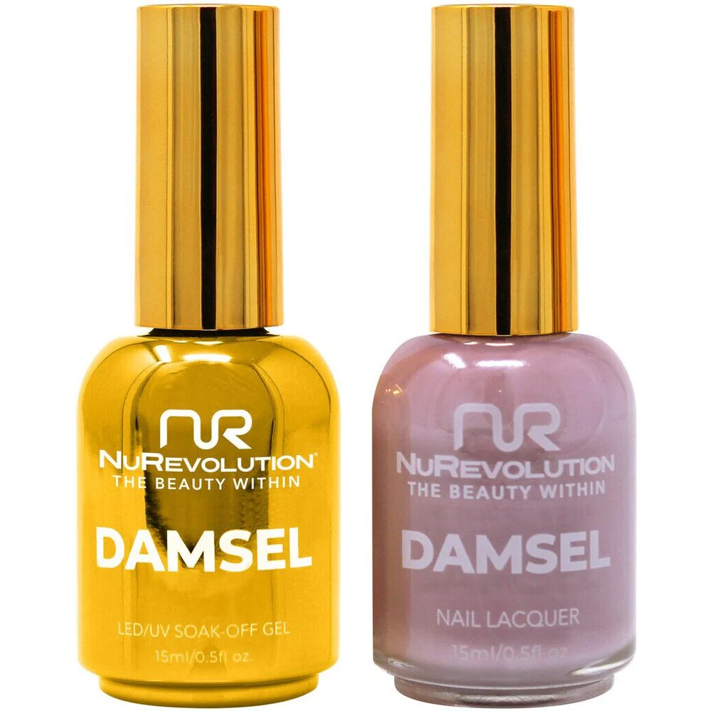 NuRevolution Noble Duo - LED/UV Soak Off Gel Polish 0.5 oz. + Nail Lacquer 0.5 oz. - #NGP35 Glamour