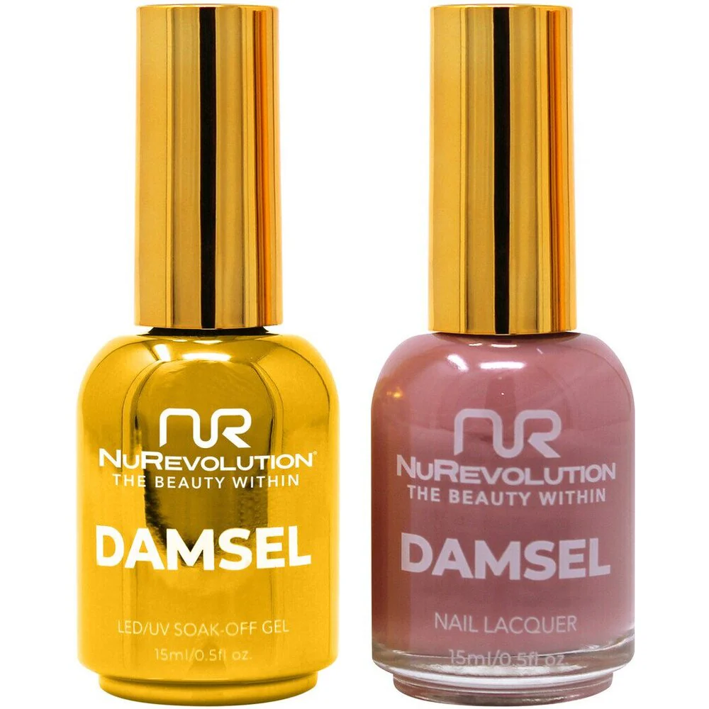 NuRevolution Noble Duo - LED/UV Soak Off Gel Polish 0.5 oz. + Nail Lacquer 0.5 oz. - #NGP83 Fuzzy Wuzzy