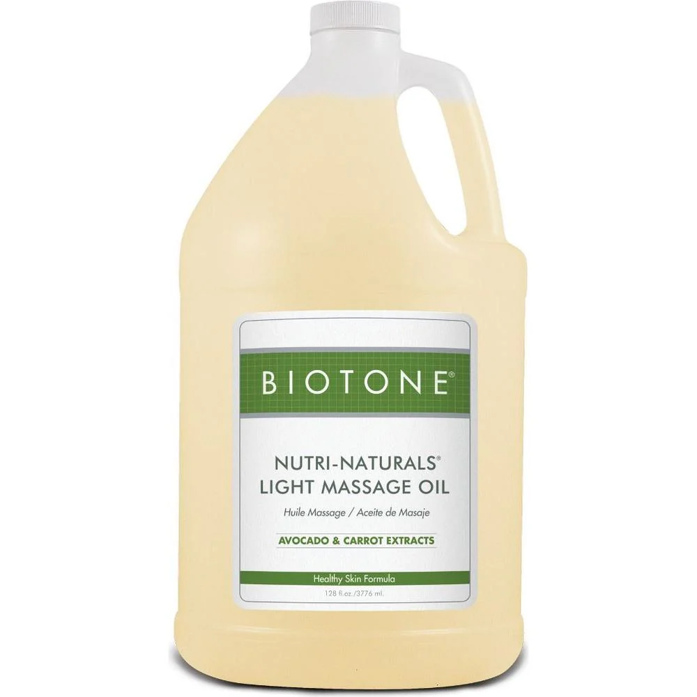 Nutri-Naturals® Light Massage Oil with Avocado & Carrot Oil / 1 Gallon by Biotone