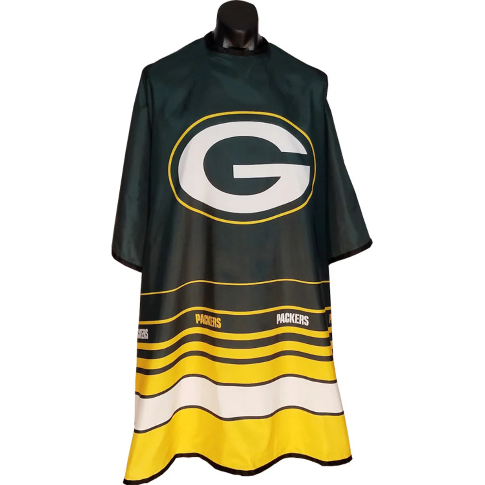 Officially Licensed NFL Salon Capes - 55"W x 60"L - Green Bay Packers