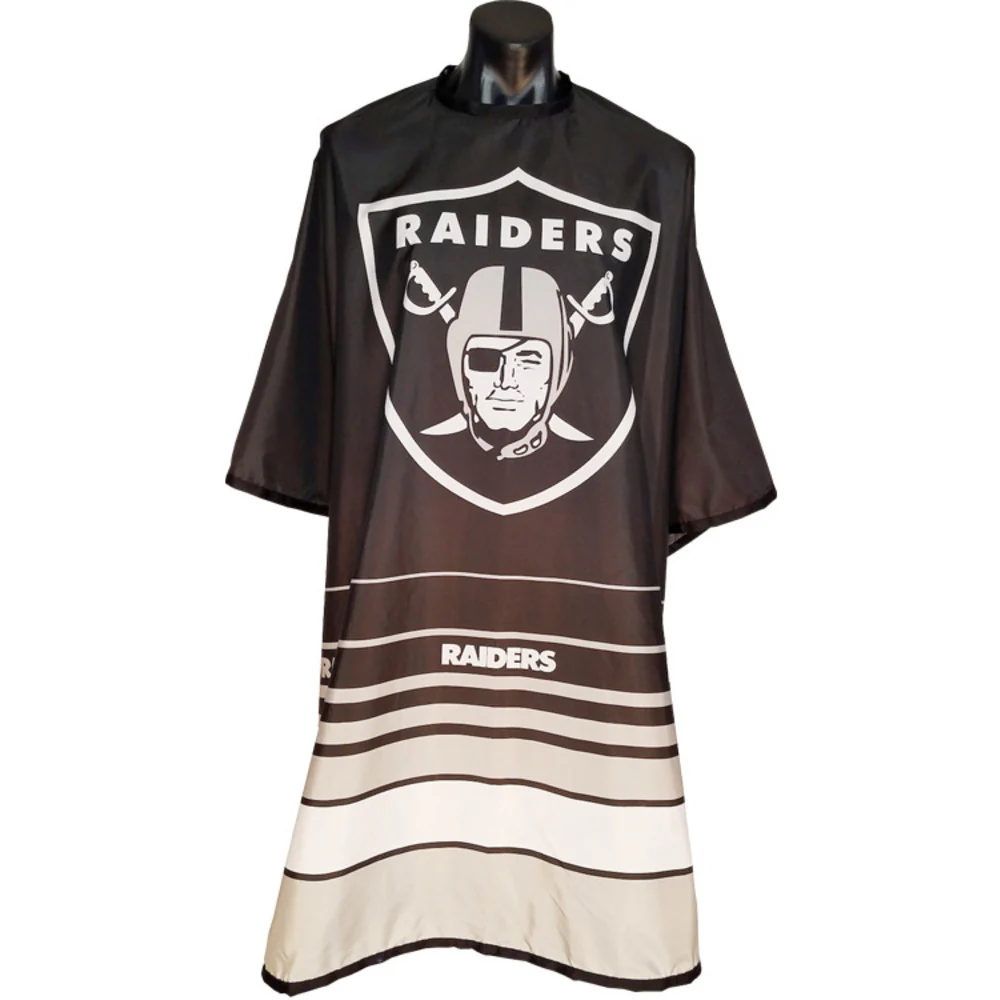 Officially Licensed NFL Salon Capes - 55"W x 60"L - Las Vegas Raiders