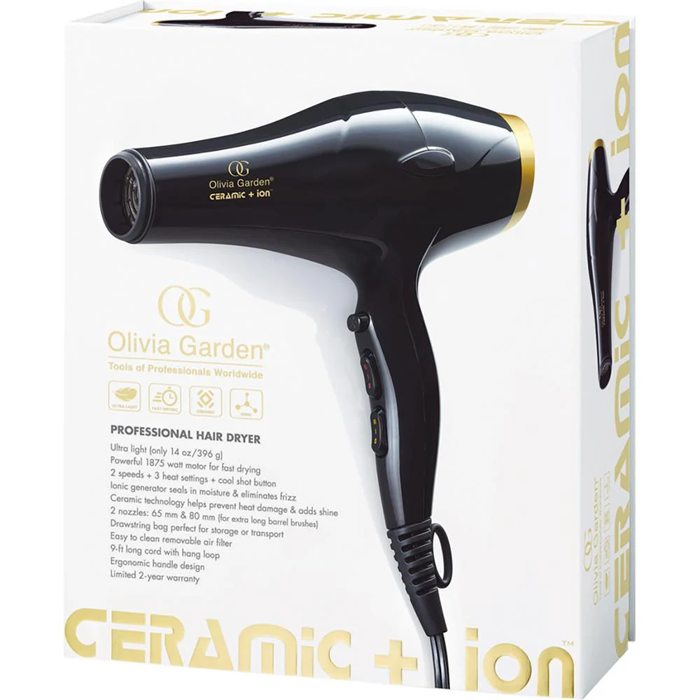 Olivia Garden Ceramic + Ion High Performance Professional Hair Dryer - Image 6