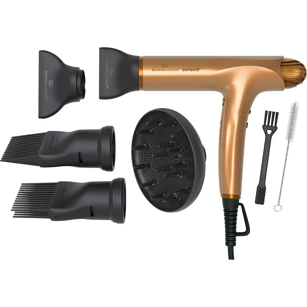 Olivia Garden SuperHP High Performance Professional Hair Dryer - Bronze - Image 6