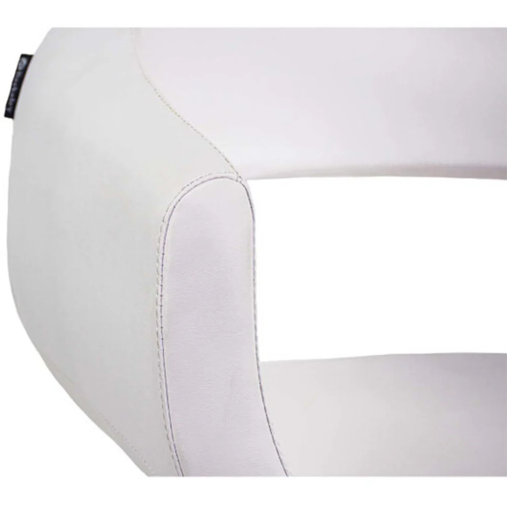 Ophelia Chic Styling Chair / White with Polished Gold Base by HANS Equipment - Image 3