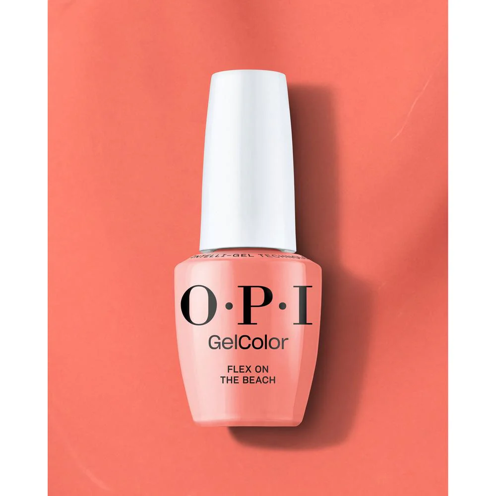 OPI GelColor Gel Nail Polish - Flex on the Beach (Creme) with OPI Intelli-Gel Technology™ / 0.5 oz.