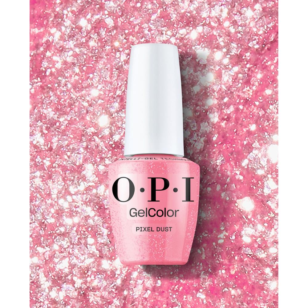 OPI GelColor Gel Nail Polish - Pixel Dust (Pearl, Shimmer) with OPI Intelli-Gel Technology™ / 0.5 oz.