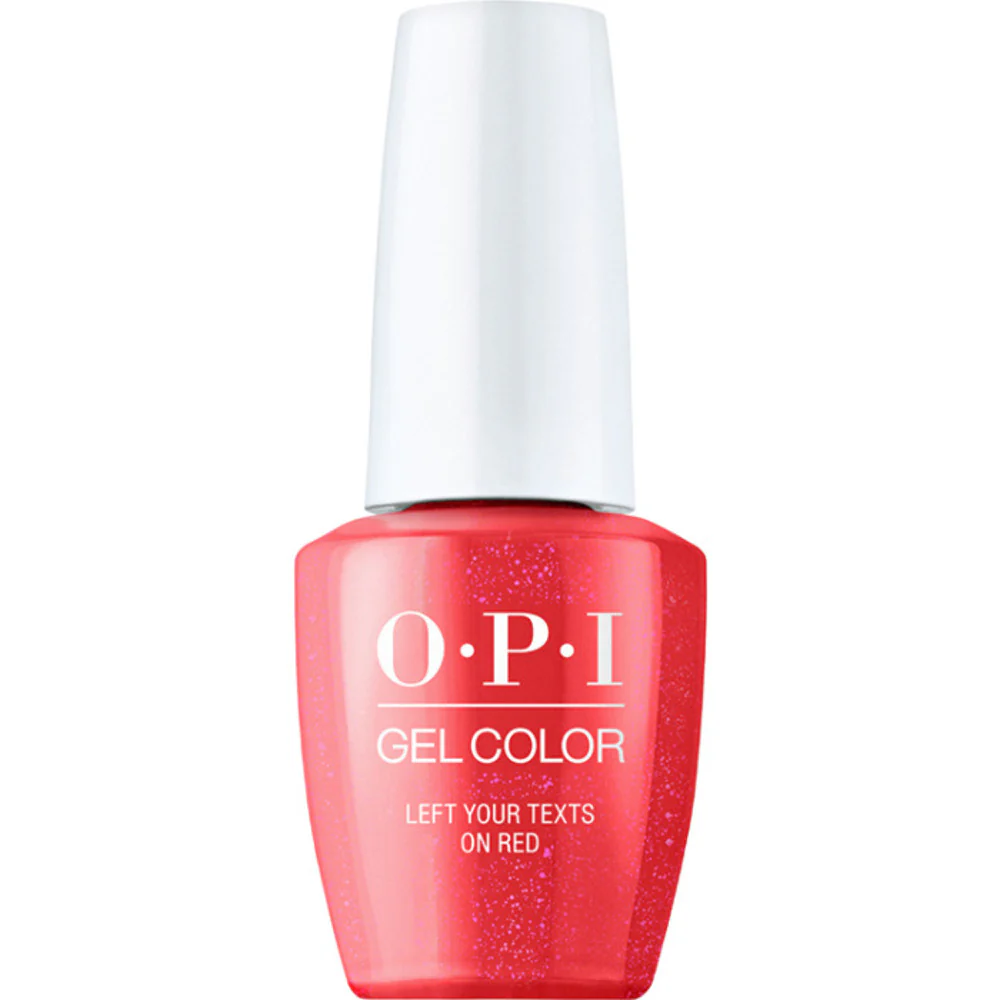 OPI GelColor Soak Off Gel Polish - Me Myself and OPI Collection - Left Your Texts On Red / 0.5 oz.