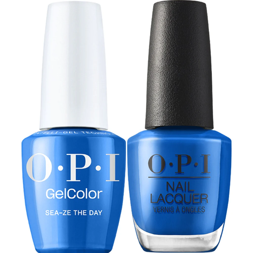 OPI Trip to the Brite Side Collection - DUO: GelColor and Nail Lacquer - Sea-Ze the Day / 0.5 oz. Each